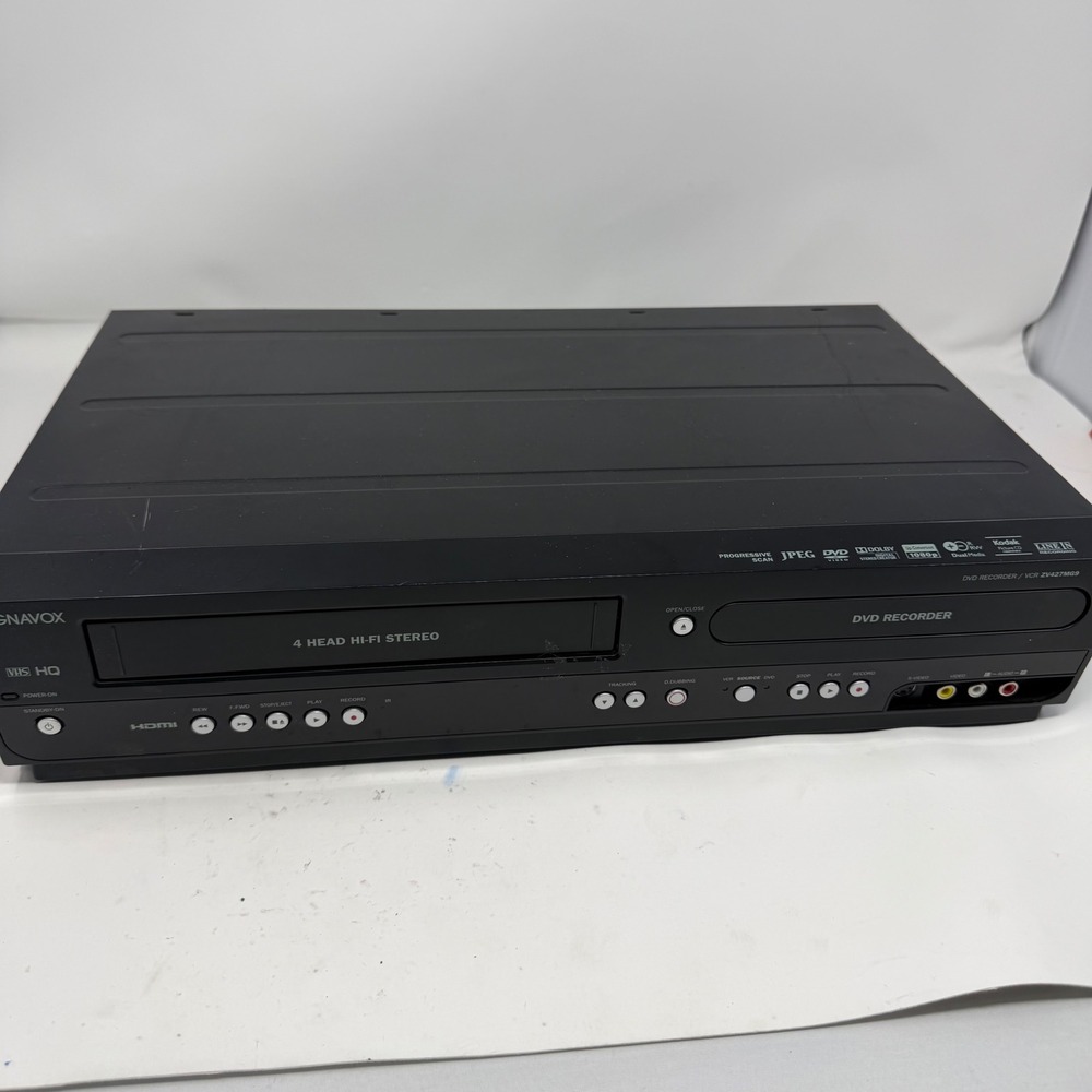 Magnavox ZV427MG9 DVD Recorder VCR Combo 1080p Tested NO Remote